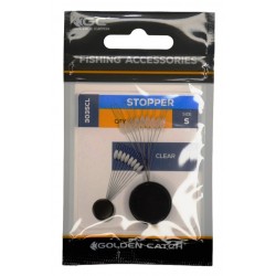 Стопор рибальський для поплавця, прозорий, GC, 3035CL, 9шт/уп, розмір S